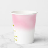 水の色の性別が明らかに 紙コップ (裏面)