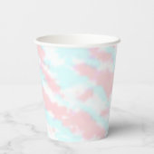 水の色の性別の表れ 紙コップ (裏面)