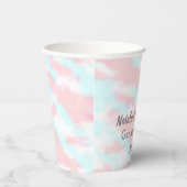 水の色の性別の表れ 紙コップ (右)