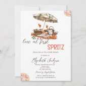 水の色の愛でファーストスピリッツのピクニック 招待状 (正面)