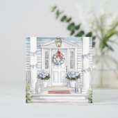 水の色の愛国的なポーチハッピー4日7月 シーズンカード (スタンド正面)