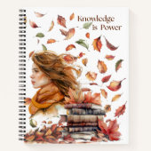 水の色の感動的知識は電力 ノートブック (正面)