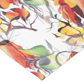 水の色の手の絶妙絵を描な繊細な花 ロングテーブルランナー (コーナー)