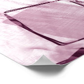 水の色の斑入りテクスチャの背景。手書き ポスター (角)