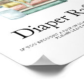 水の色の新しいチャプターベイビーシャワートおむつラッフル ポスター (角)