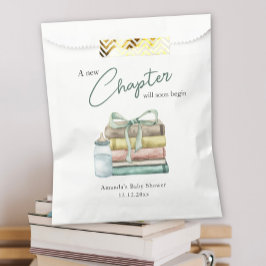 水の色の新しいチャプター赤ちゃんシャワー フェイバーバッグ