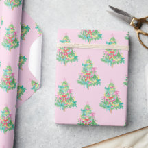 水の色の明るい色コケットクリスマスツリー