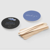 水の色の星の夜空の赤ちゃんシャワー ハンドファン (組立なし)