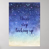 水の色の星//見てストップいない ポスター (正面)