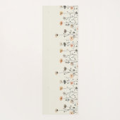 水の色の春の花(名前素朴フローラ) ヨガマット (裏面)