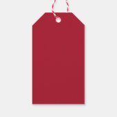 水の色の暖かい願い暖炉クリスマスラベル ギフトタグ (裏面)