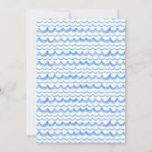 水の色の最初の旅のまわりに日の招待状- 招待状 (裏面)