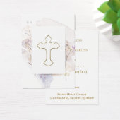 水の色の最初の聖なる聖体記念カード (デスク)