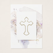 水の色の最初の聖なる聖体記念カード (正面)