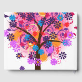 水の色の木の夏結婚の ゲストブック (裏面)