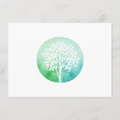 水の色の木ヨガとウェルネスギフト証明書 (裏面)