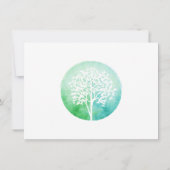 水の色の木ヨガとウェルネスギフト証明書 (裏面)