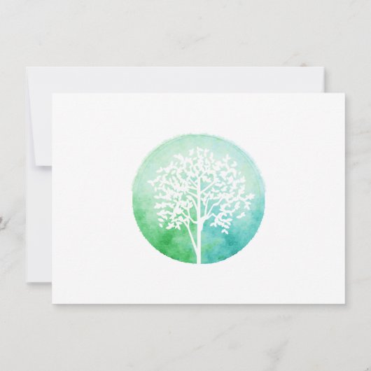 水の色の木ヨガとウェルネスギフト証明書 (裏面)