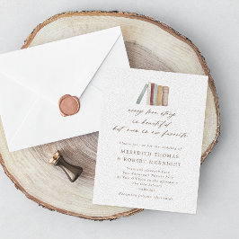 水の色の本すべての愛の物語の結婚invitati 招待状