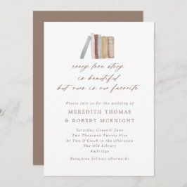 水の色の本すべての愛の物語の結婚invitati 招待状