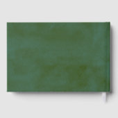 水の色の松の木の森ベビーシャワー ゲストブック (裏面)