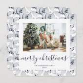 水の色の果実の緑の写真クリスマスカード シーズンカード (正面/裏面)