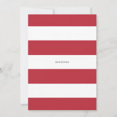 水の色の果実フレーム夏のベビーシャワー 招待状 (裏面)