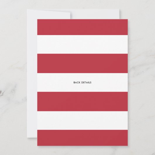 水の色の果実フレーム夏のベビーシャワー 招待状 (裏面)