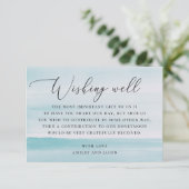 水の色の柔ら航海のか結婚な青の願い エンクロージャーカード (スタンド正面)