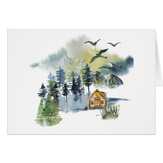 水の色の森のシーンのカスタマイズ可能 (正面横)