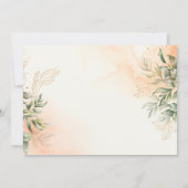 水の色の森のベビーシャワー 招待状 (裏面)