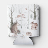 水の色の森の友人ベビーシャワー 缶クーラー (裏面)