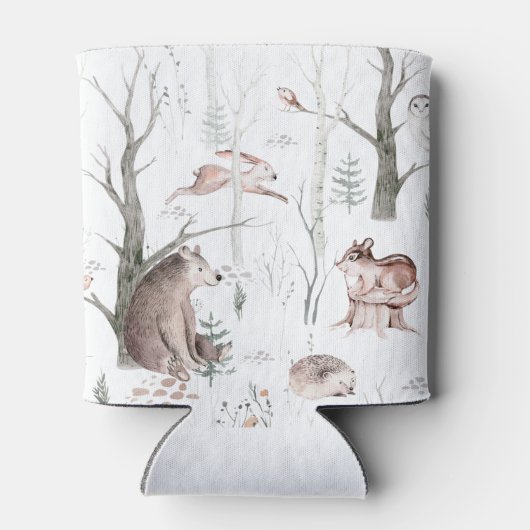 水の色の森の友人ベビーシャワー 缶クーラー (裏面)