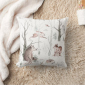 水の色の森の友人 クッション (ブランケット)