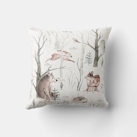 水の色の森の友人 クッション (裏面)