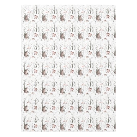 水の色の森の友人 テーブルクロス (正面)