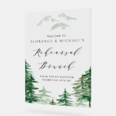 水の色の森ウッドランドリハーサルブランチ アクリルサイン (傾斜)