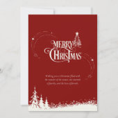 水の色の森メリークリスマスカード シーズンカード (正面)