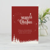 水の色の森メリークリスマスカード シーズンカード (スタンド正面)