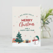 水の色の森メリークリスマスカード シーズンカード (スタンド正面)