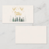 水の色の森メリークリスマスホリデー 名刺 (正面/裏面)