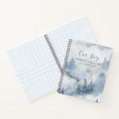 水の色の森素朴私たちの物語のカップル ノートブック (内部)