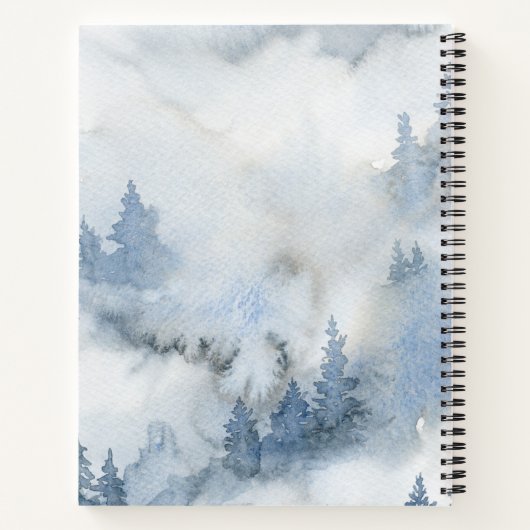 水の色の森素朴私たちの物語のカップル ノートブック (裏面)