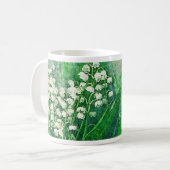 水の色の植物園の谷 コーヒーマグカップ (正面左)