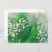 水の色の植物園の谷 ポストカード (正面/裏面)