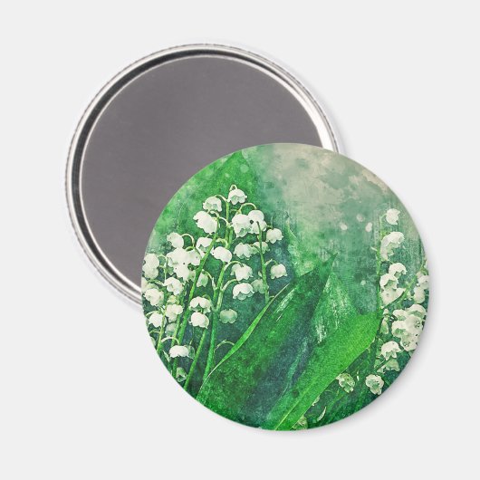 水の色の植物園の谷 マグネット (正面/裏面)