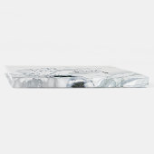 水の色の植物性とフローラの塵の青 ゲストブック (背)