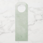 水の色の植物性結婚の応援を愛する ボトルネックタグ (裏面)