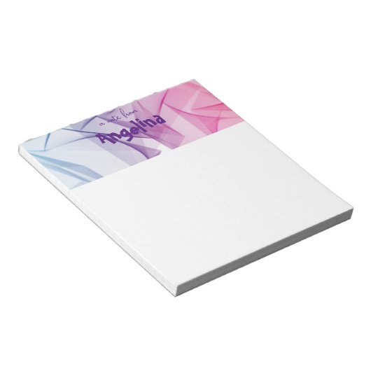 水の色の機能ブルースプラッシュレターメモ帳 ノートパッド (アングル)