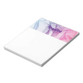 水の色の機能ブルースプラッシュレターメモ帳 ノートパッド (回転)